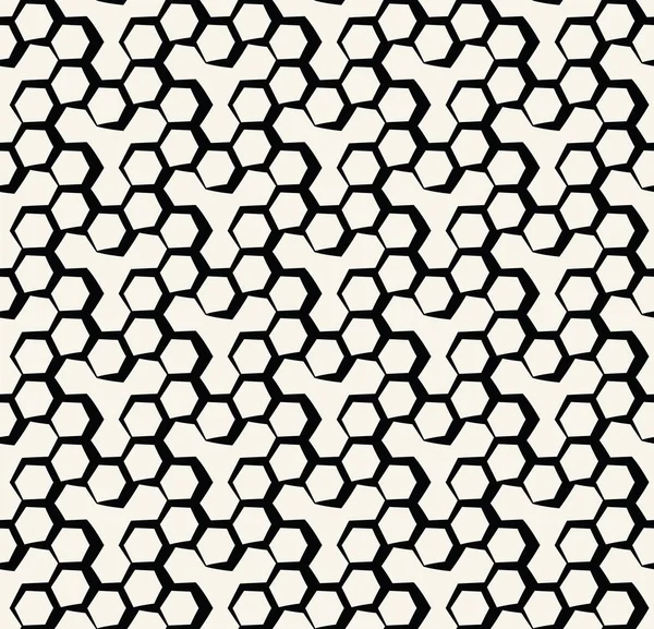 Vector geometric hexagon seamless pattern background — Stock Vector