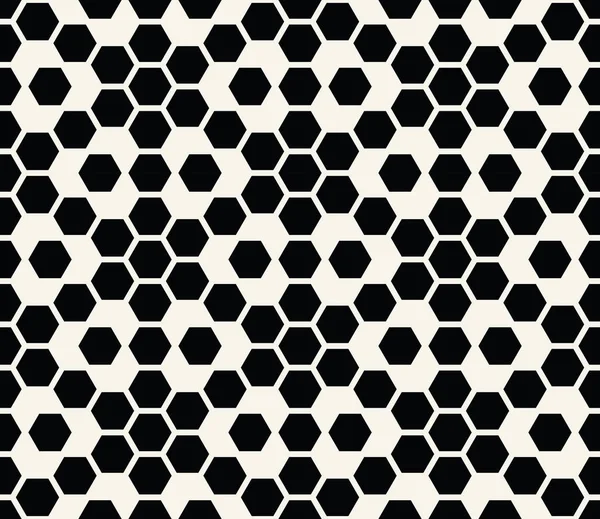 Geometric hexagon seamless vector grid pattern background — Stock Vector