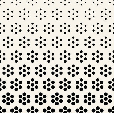 geometrik sorunsuz çiçek yarım ton vektör desen