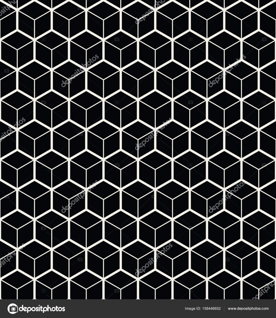 Hexagon Geometric Line Grid Pattern Vector Background Stock Vector