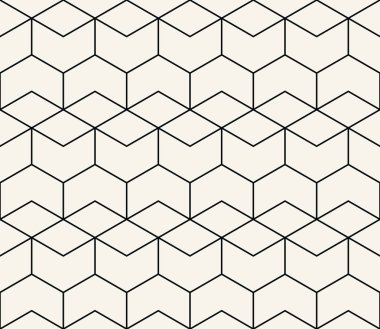 kesintisiz geometrik çizgi kılavuz vektör altıgen deseni