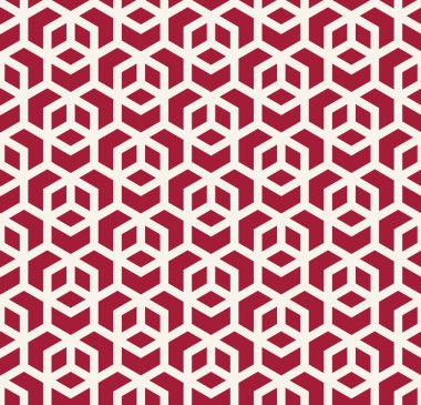 kesintisiz geometrik çizgi kılavuz vektör küpleri deseni