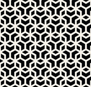 kesintisiz geometrik çizgi kılavuz vektör küpleri deseni
