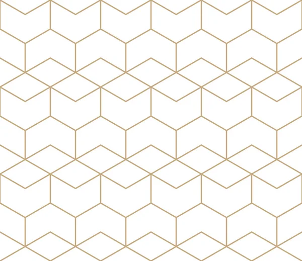 Patrón de hexágono de vector de cuadrícula geométrica sin costura — Archivo Imágenes Vectoriales