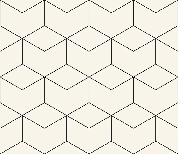 Бесшовная геометрическая сетка векторного шестиугольника — стоковый вектор