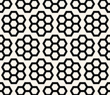 geometrik altıgen sorunsuz vektör desen en az arka plan
