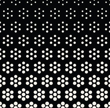 geometrik sorunsuz çiçek yarım ton vektör desen