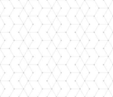 kesintisiz geometrik çizgi kılavuz vektör altıgen deseni