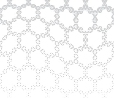 geometrik altıgen sorunsuz vektör üçgen yarı ton desen arka plan