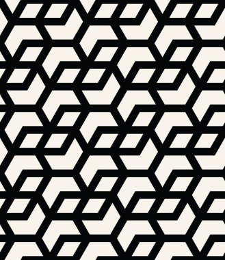 kesintisiz geometrik çizgi kılavuz vektör altıgen deseni