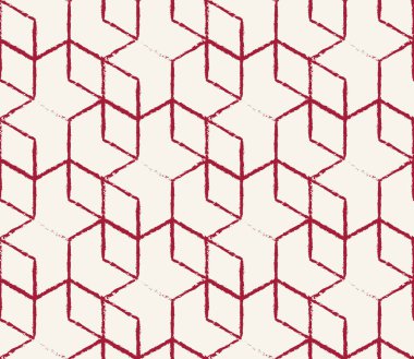 kesintisiz geometrik çizgi kılavuz vektör altıgen deseni