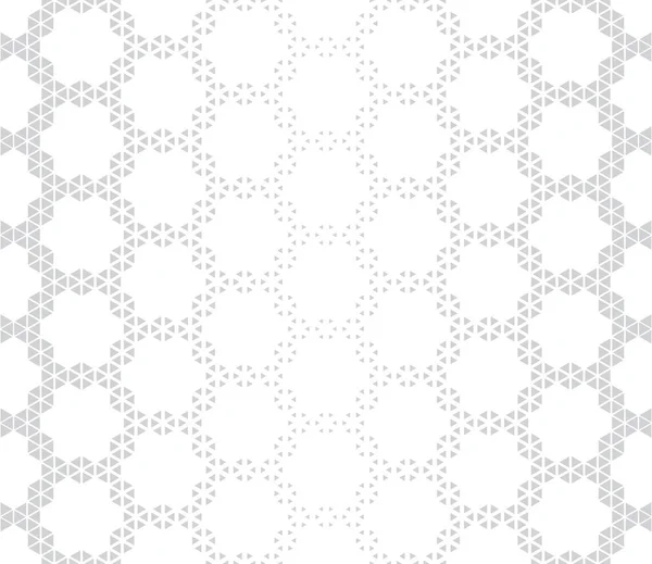 Geometric hexagon seamless vector triangle halftone pattern background — Stock Vector