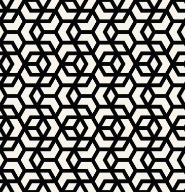kesintisiz geometrik çizgi kılavuz vektör küpleri deseni