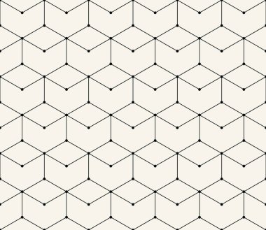 kesintisiz geometrik çizgi kılavuz vektör altıgen deseni