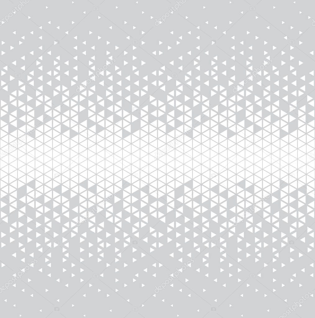 abstract geometric triangle halftone gradient seamless vector pattern