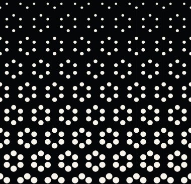 geometrik sorunsuz çiçek yarım ton vektör desen