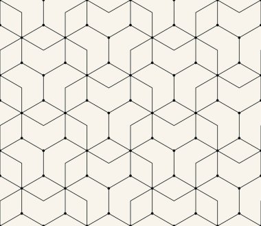 kesintisiz geometrik çizgi kılavuz vektör altıgen deseni