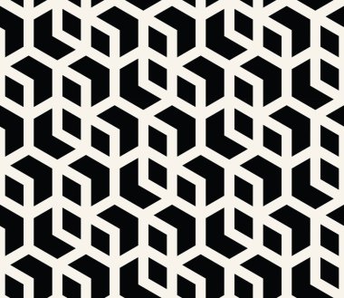 kesintisiz geometrik çizgi kılavuz vektör altıgen deseni