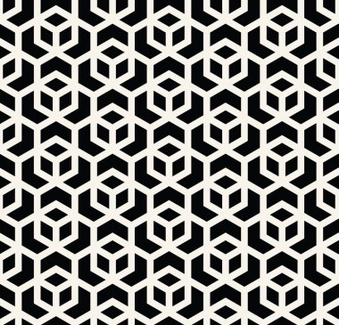 kesintisiz geometrik çizgi kılavuz vektör küpleri deseni