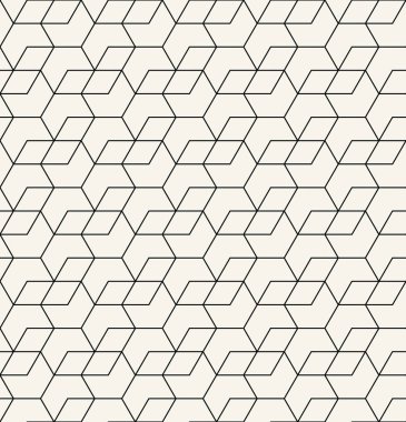 kesintisiz geometrik çizgi kılavuz vektör altıgen deseni