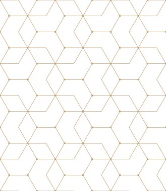 kesintisiz geometrik çizgi kılavuz vektör altıgen deseni