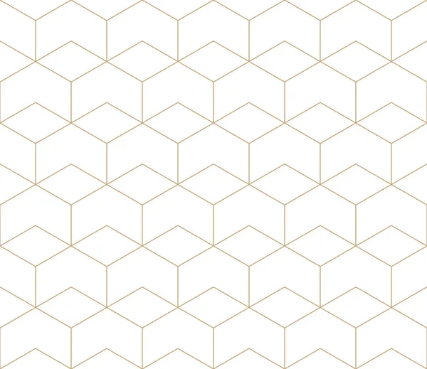 Бесшовная геометрическая сетка векторного шестиугольника — стоковый вектор