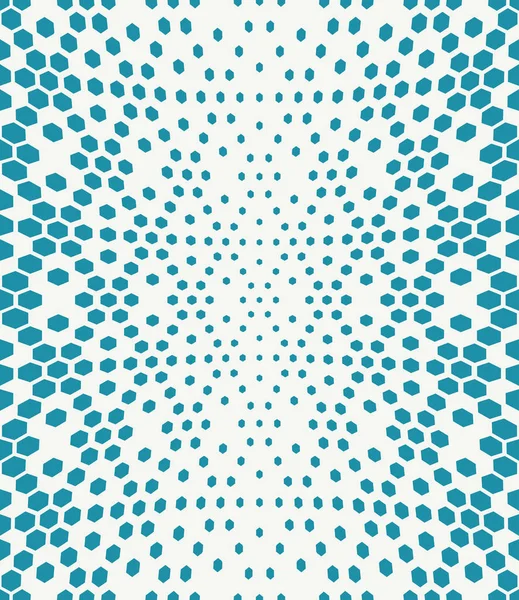 Hexagone demi-ton dégradé géométrique motif déco fond — Image vectorielle
