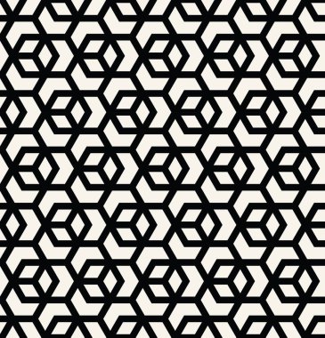 kesintisiz geometrik çizgi kılavuz vektör küpleri deseni
