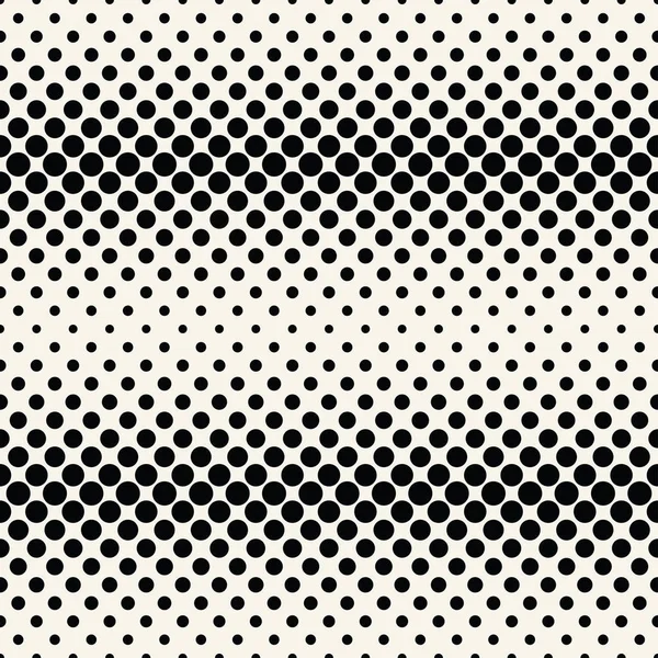 Geometric dots halftone gradient seamless pattern design — Stock Vector