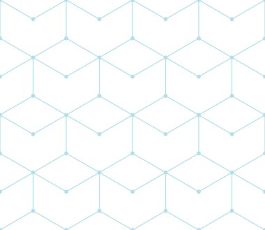 kesintisiz geometrik çizgi kılavuz vektör altıgen deseni