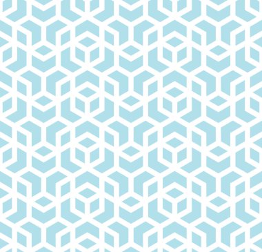 kesintisiz geometrik çizgi kılavuz vektör küpleri deseni