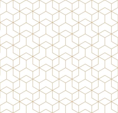 kesintisiz geometrik çizgi kılavuz vektör küpleri deseni