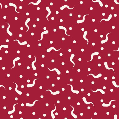 Memphis tarzı soyut deco sanat desen