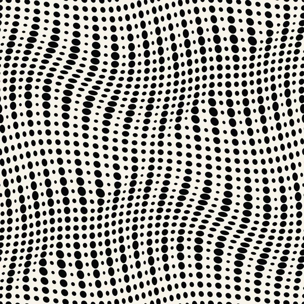 Puntos geométricos gradiente de medio tono diseño de patrón sin costuras — Archivo Imágenes Vectoriales