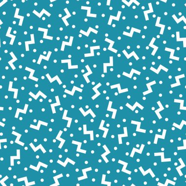 Memphis tarzı soyut deco sanat desen