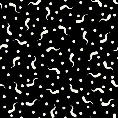 Memphis tarzı soyut deco sanat desen