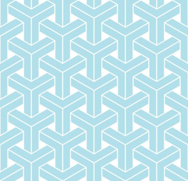 soyut kesintisiz geometrik Y kılavuz deseni