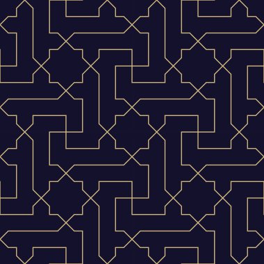 Arapça geometrik dikişsiz süsleme deseni