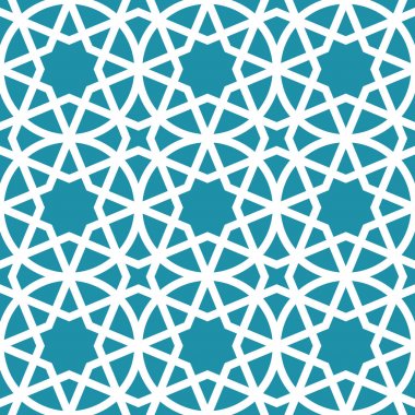Arapça geometrik dikişsiz süsleme deseni
