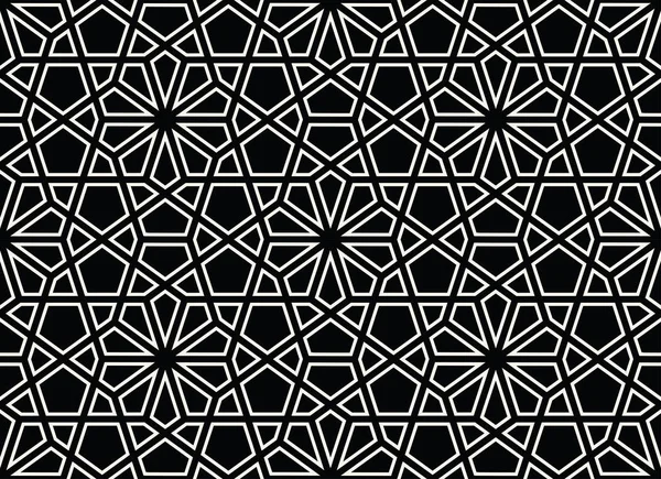 Motif d'ornement géométrique arabe sans couture — Image vectorielle