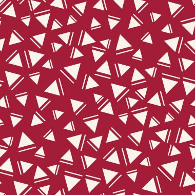 Memphis tarzı üçgen seamless modeli