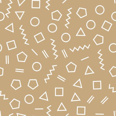 Memphis tarzı geometrik seamless modeli