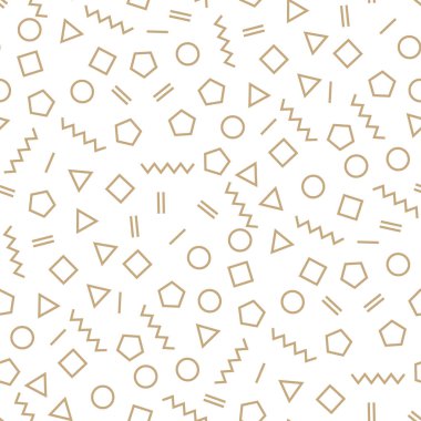 Memphis tarzı geometrik seamless modeli