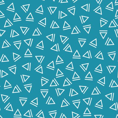 Memphis tarzı üçgen seamless modeli