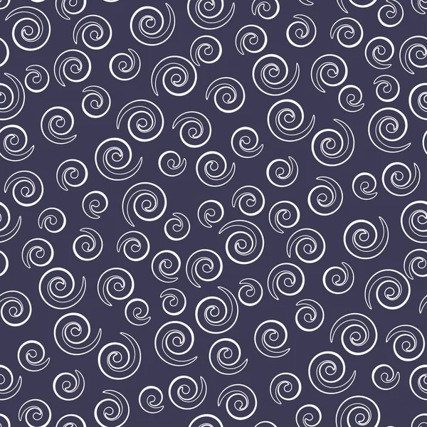 Спіральний безшовний візерунок у стилі Мемфіс — стоковий вектор