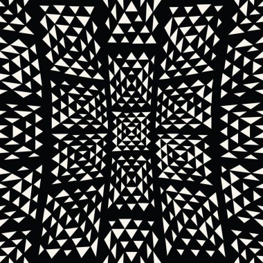 soyut dikişsiz geometrik üçgen vektör deseni, modern arka plan tek renkli doku, basit moda yastık tasarımı