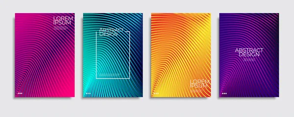 Abstract covers design. Colorful gradient vector background patterns. — Stock Vector
