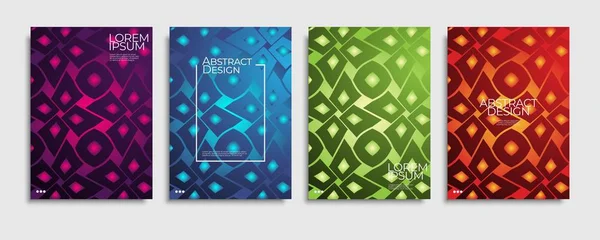 Broschüre Cover-Vorlagen gesetzt. minimaler farbenfroher Verlauf abstrakter Hintergrund. a4 eps10 Vektor. — Stockvektor