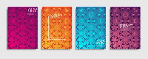 Set de plantillas de portada de folleto. Fondo abstracto degradado mínimo colorido. Vector A4 eps10 . — Vector de stock