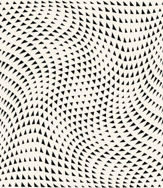 Soyut üçgen yarım ton geometrik arkaplan deseni baskısı.